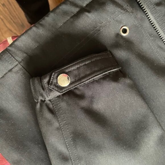 Liz Claiborne  Women’s Classic Hooded Outerwear Jacket  - Black/Tan  - Nw- Sze L - Picture 16 of 16